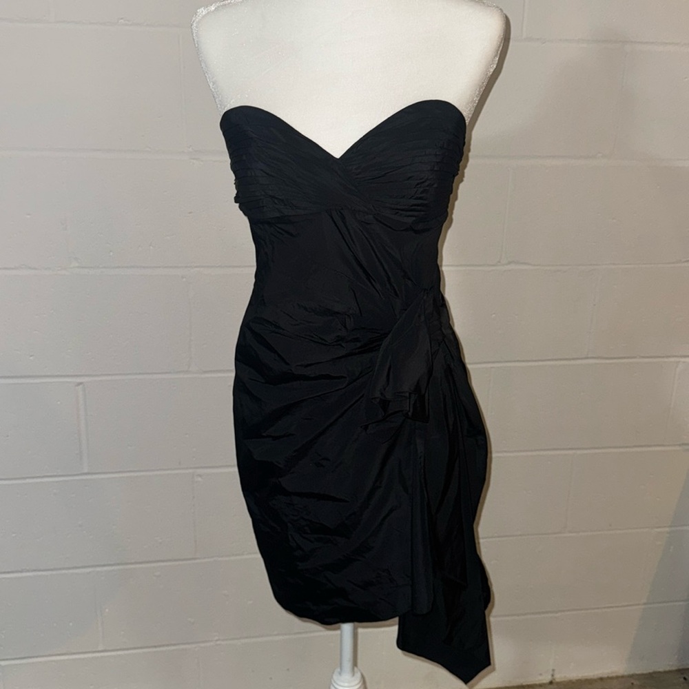BCBG black strapless dress size 6
